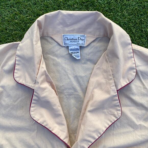 Christian Dior Men's 1980's Pajama Night Shirt - Picture 2 of 3